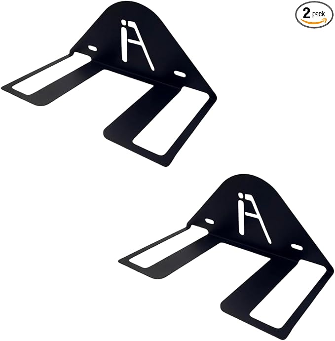 IRON AMERICAN Ping Pong Wall Rack, Made in USA - 1.375 Inch Slot for Balls and 3.25 Inch Slot for Paddles, Ping Pong Ball Holder Table Tennis, Hardware Included 2-Pack