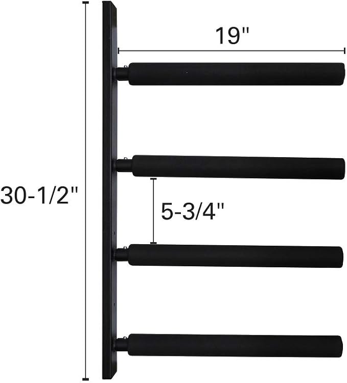 Extreme Max 3006.8471 Horizontal Surfboard/SUP Storage Rack - Quad