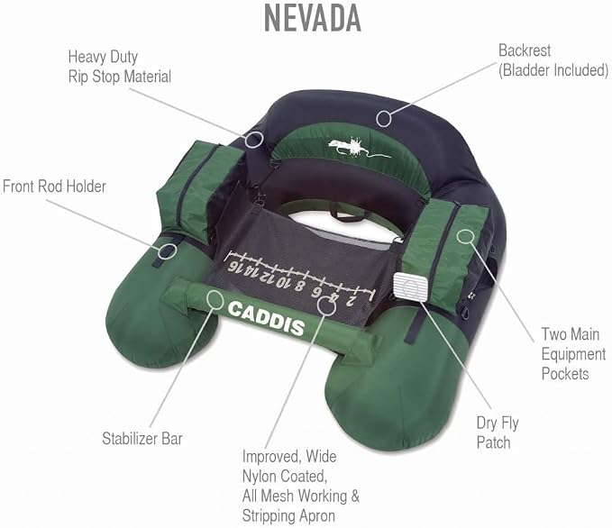 Caddis Sports Fishing and Angling Float Tube