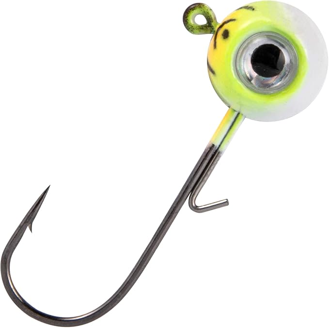 Dr.Fish 10 Pack 3D Eye Fishing Jig Heads Ball Swimbait Jig Saltwater Freshwater Bass Walleye Fishing Hooks Crappie Trout