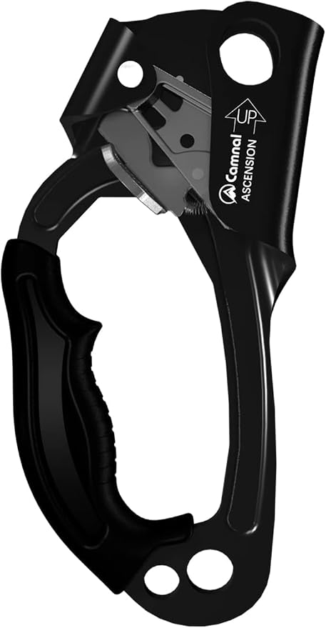 UIAA & CE Certified Hand Ascender for 8–13mm Rope, Rope Clamp for Rock Climbing, Tree Climbing, Arborist, Rappelling Gear – Left/Right Hand