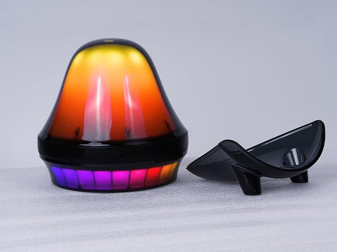 Floating Speaker for Pool with Colorful Lights, IPX7 Waterproof Floating Hot Tub Speaker, 15W Stereo Loud Sound, 360° Loud Stereo Sound, TWS, Great for Pool Shower Travel SPA