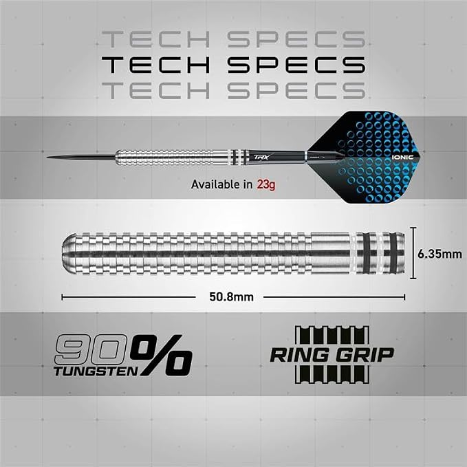 RED DRAGON Raider Series Steel Tip Darts Set - 90% Tungsten Professional Darts with Flights & Shafts - Precision Control & Stable Flight