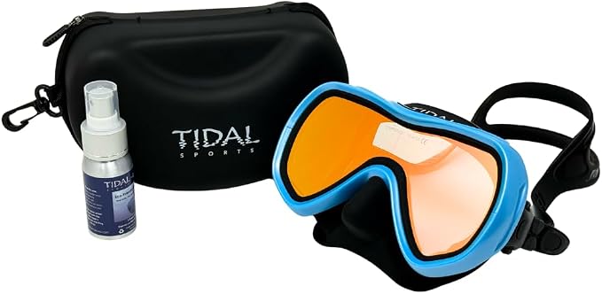 Tidal Mask-Advanced Anti Fog Diving Mask for Scuba Diving, Snorkeling, Free Diving&Swimming. Wide-Angle Tempered Glass Single Lens.