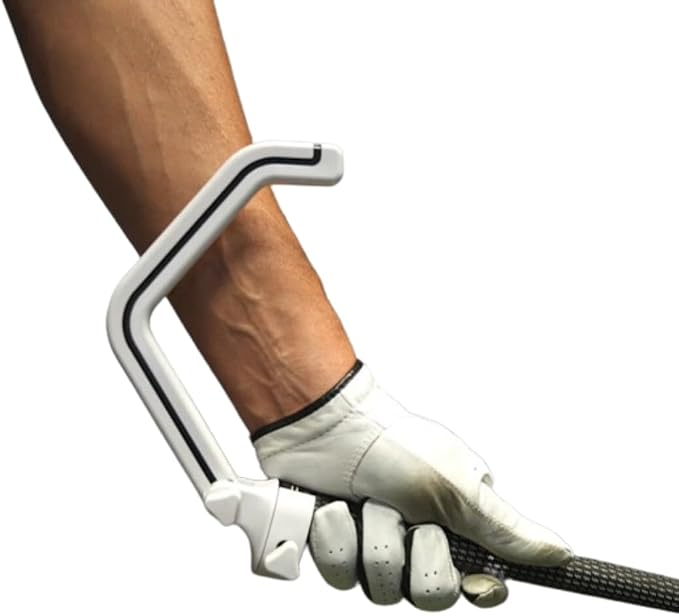 Tour Striker Educator Golf Swing Wrist Trainer – Improve Grip & Power – Training Aid for Men & Women – Perfect for Left & Right-Handed Golfers – Durable Practice Equipment & Alignment Tool