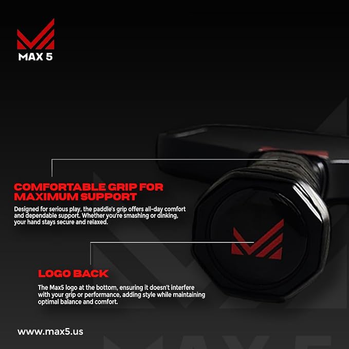 Vintage MX 0.1 T700 Carbon Fiber Cloth Pickleball Paddles - Thermoformed, Professional-Grade Super Spin | Premium Performance for Intermediate to Professionals USAPA Approved