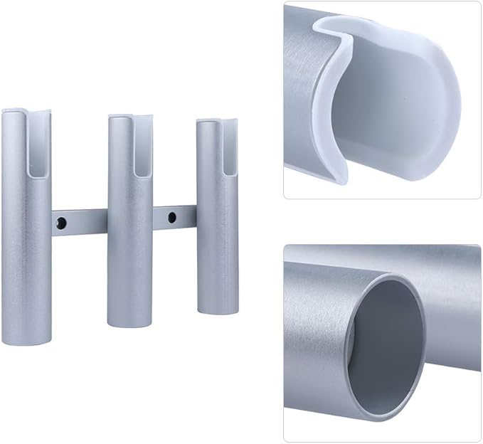 Aluminium Wall-Mounted Fishing Rod Holder for Boat, Garage & Marine - Holds Rods & Poles