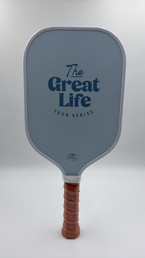 Elite Performance Pickleball Paddle | 3K Carbon Fiber | USAPA Approved | 16mm Honeycomb Core w/ 6" Handle | Lightweight 8.1 oz | Retro Design. Includes Single Paddle + Neoprene Cover