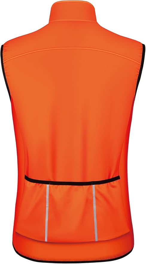 CEROTIPOLAR Club Fit Men's Thermal Fleece Cycling Vest for Bike Biking,Rain-Wind Proof Cycle Outwear