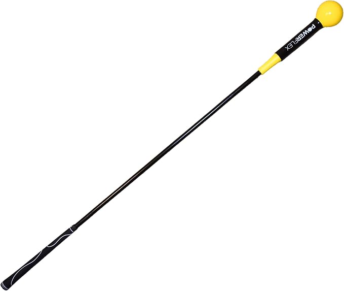 Easier Golfing PowerFlex Golf Swing Trainer - Golf Whip Weighted Swing Aid Improves Distance, Speed & Consistency, Golf Training Stick, Warm Up Swing Stick for Tempo and Swing Plane