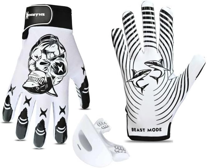 Non-Slip Tacky Football Gloves Ball Feel Sensation, Football Receiver Gloves in Youth, Adult, and Kid Sizes, Ultra Sticky Silicone Strong Palm Grip