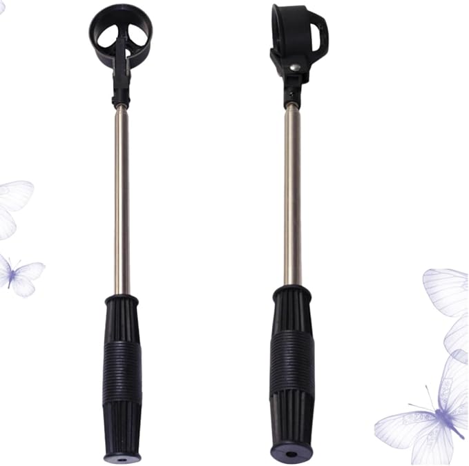2pcs Stainless Steel Golf Ball Retriever with Telescopic Design and Comfortable Handle, 2m Length Pickup Tool for Easy On-Course Ball Retrieval