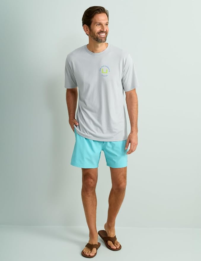 HUK Mens Performance Fishing Logo Tee, Short Sleeve T-Shirt for Men