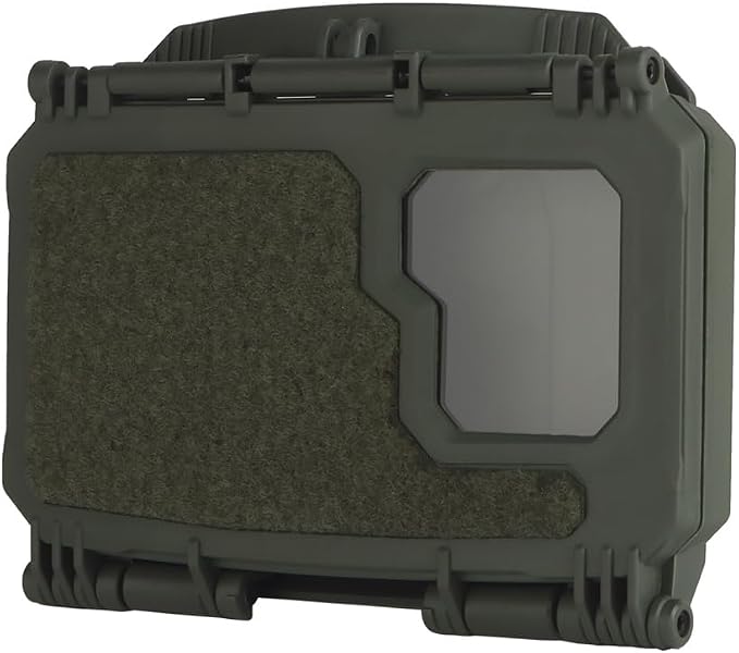 Universal Tactical Phone Mount for Plate Carrier, Hands-Free Chest Holder Compatible with All iPhone & Android (4.7-6.6 Inch Screen) (Green)