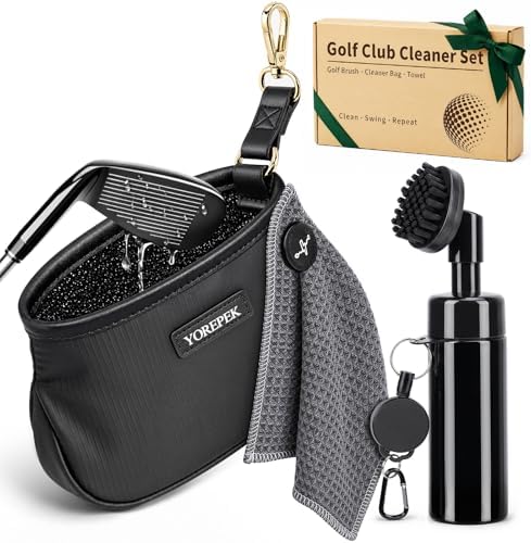 YOREPEK 2 Layer Golf Trunk Organizer 3-in-1 Golf Club Cleaner Set