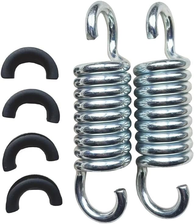 Spring Hook for Spring, Suitable for Garden Swings, Load Capacity 990 lbs, Hammock Swing Accessories, 5.12-Inch Galvanized Hooks, 2 Pieces