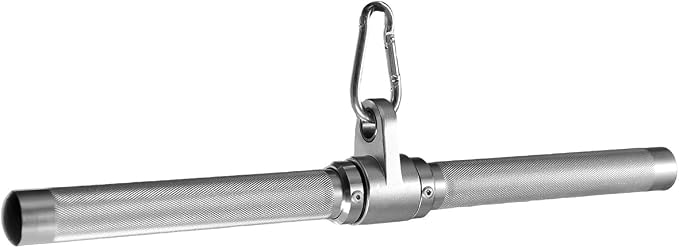 Lat Pulldown Attachments, Straight Bar Cable Attachments, Lat Pull Down Bar, Curl Pulldown Bar, Sturdy & Lightweight Aluminum, Non-Slip Grip, Full Rotation, Max Load 1000LBS