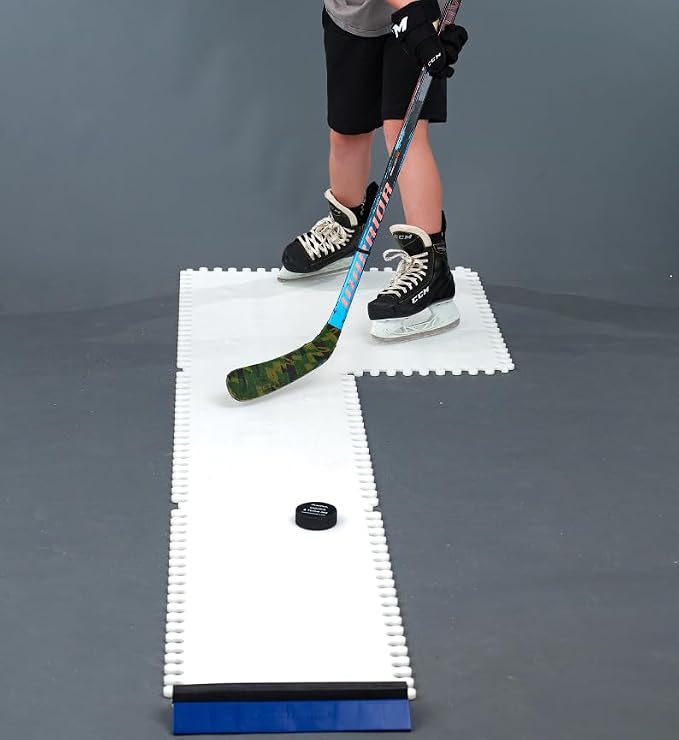 Skate Anytime - Synthetic Ice for Hockey - Skateable Artificial Ice Tiles - Backyard Ice Rink - Expandable