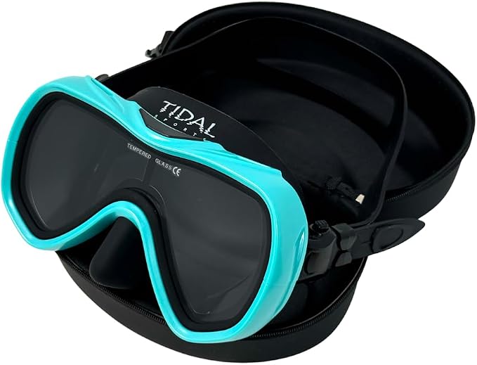 Tidal Mask-Advanced Anti Fog Diving Mask for Scuba Diving, Snorkeling, Free Diving&Swimming. Wide-Angle Tempered Glass Single Lens.