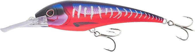 Nomad Design DTX Minnow with Patented Autotune System - Distressed Baitfish Swimming Action, BKK Diablo