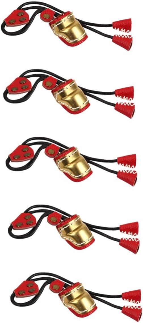 BESPORTBLE 2pcs Guard Sleeve Bow Fingers Outdoor Cover Finger Protection Right Archery Copper for Shooting