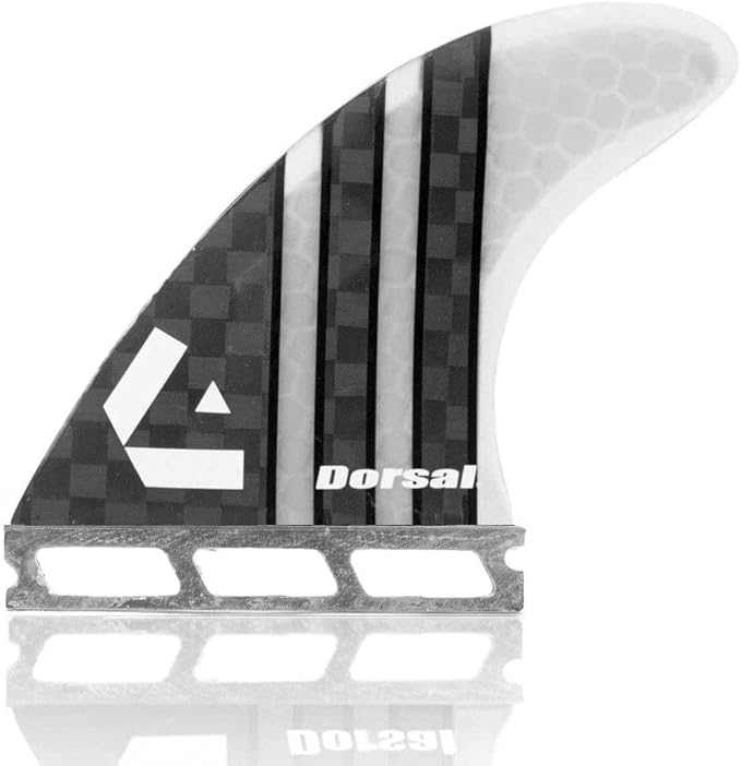 DORSAL Surfboard Fins Thruster 3 Set FCS Compatible with Carbon Honeycomb Hexcore