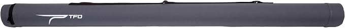 Temple Fork Outfitters Circular Lightweight Durable Portable Protective Rod Case with Zippered Lid, Adjustable Handle & Shoulder Strap | Rod Tube for Fishing Tackle Storage