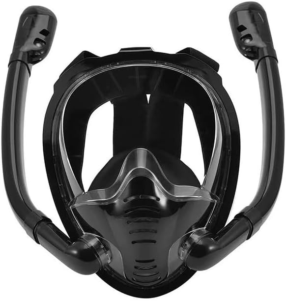 Snorkel Mask,Full face Snorkel Mask,Diving mask,Double Snorkel,Breath Separation,Anti Fog Anti Leak, 180 Degree Ultra Wide Angle,Suitable for Adults and Kids