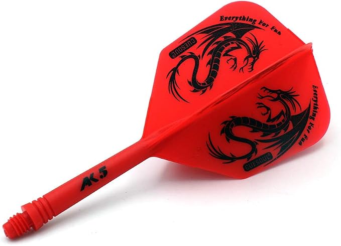 CUESOUL 3 Sets Integrated Dart Shaft and Flights,Dart Shaft Length 21mm/28mm/33mm