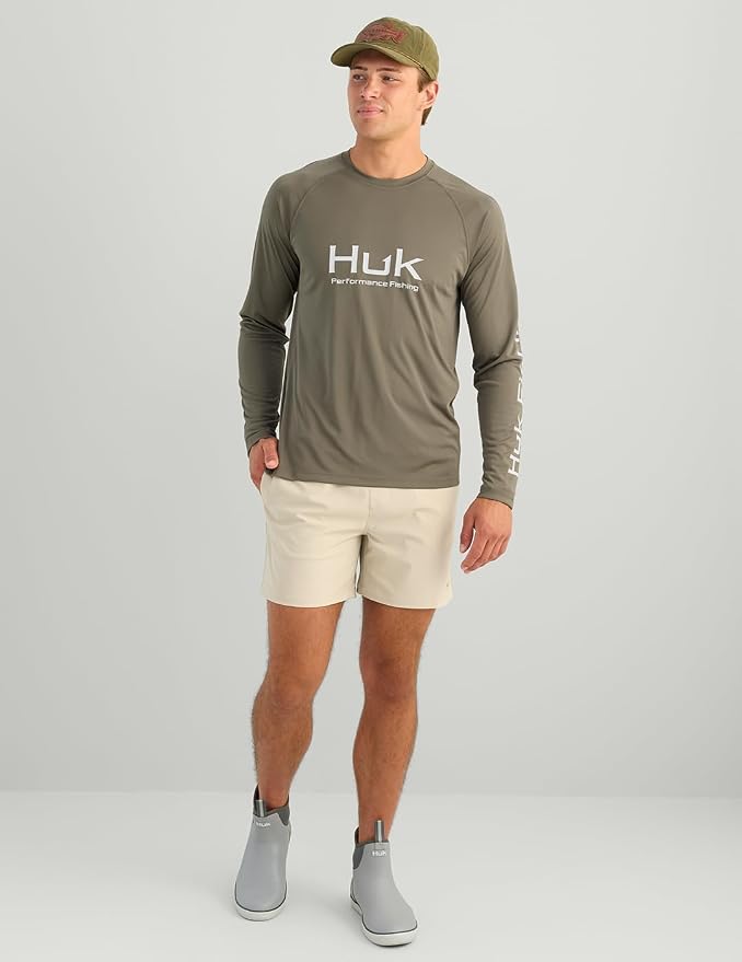HUK Men's Pursuit Vented Long Sleeve Fishing Shirt (+30 UPF)