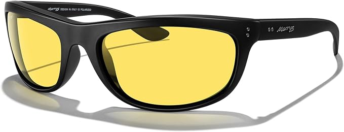 MERRY'S Wrap Around Sport Polarized Sunglasses for Men Women Driving Fishing UV400 Protection
