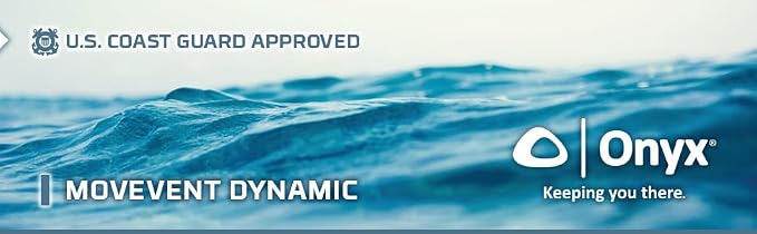 Onyx U.S. Coast Guard and Transport Canada Approved MoveVent Dynamic Paddle Vest for Adults for Kayaking, Canoeing, Stand Up Paddleboarding