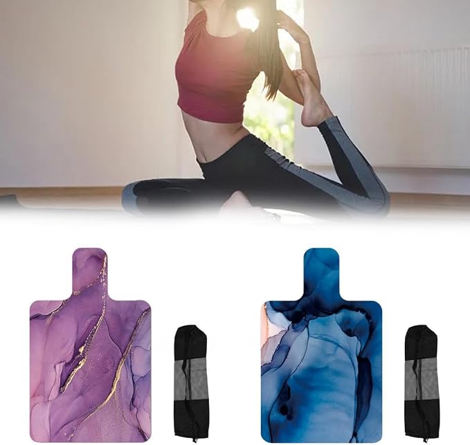Pilates Reformer Pad Folding Exercise Mat Portable Lightweight Meditation Pad Soft Suede Rubber Protection Cushion Towel Suitable for Indoor Gym
