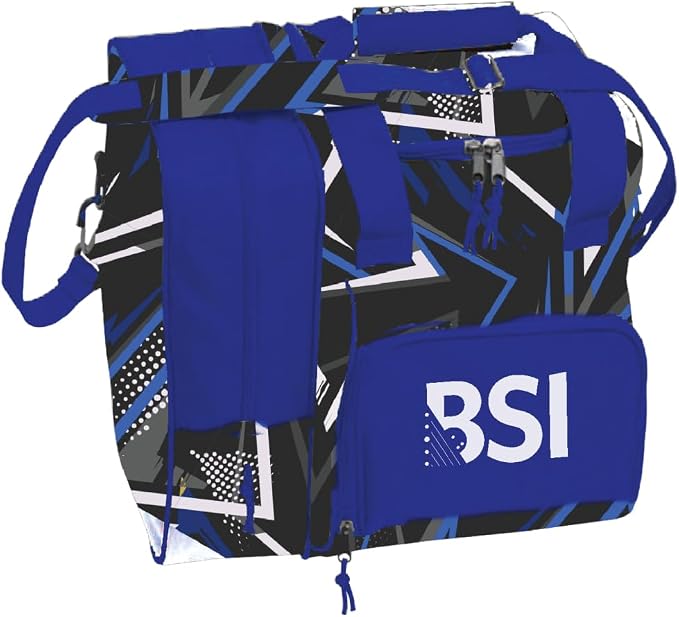 BSI Deluxe Single Ball Tote Bowling Bag with Shoe Compartment & Accessory Storage