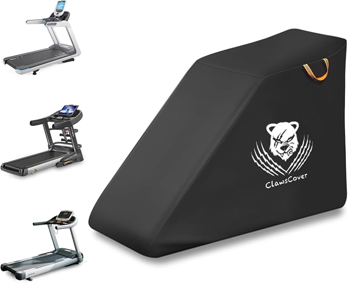 ClawsCover Treadmill Cover Waterproof Dustproof Running Machine Cover Exercise Workout Equipment Protective with Windproof Drawstring and Air Vents for Home Gym Indoor Outdoor