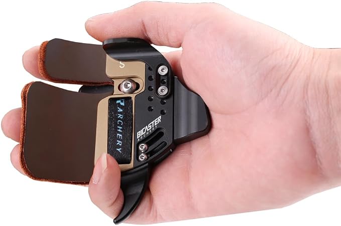 BICASTER Archery Log Recurve Finger Tab Cordovan (Large, Left)