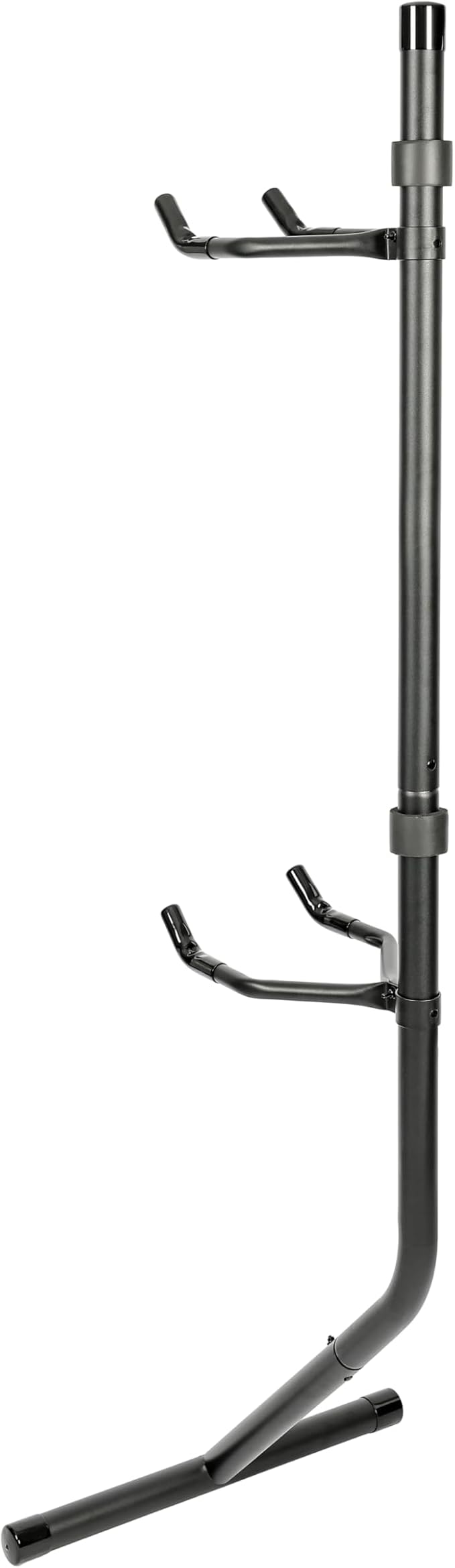 ALMULOO Double-Layer Adjustable Bike Storage Stand, Bicycle Gravity Hanger Storage Rack, Garage & Home Bicycle Bunk, Bike Floor Stand Without Drilling Powder Coated Steel