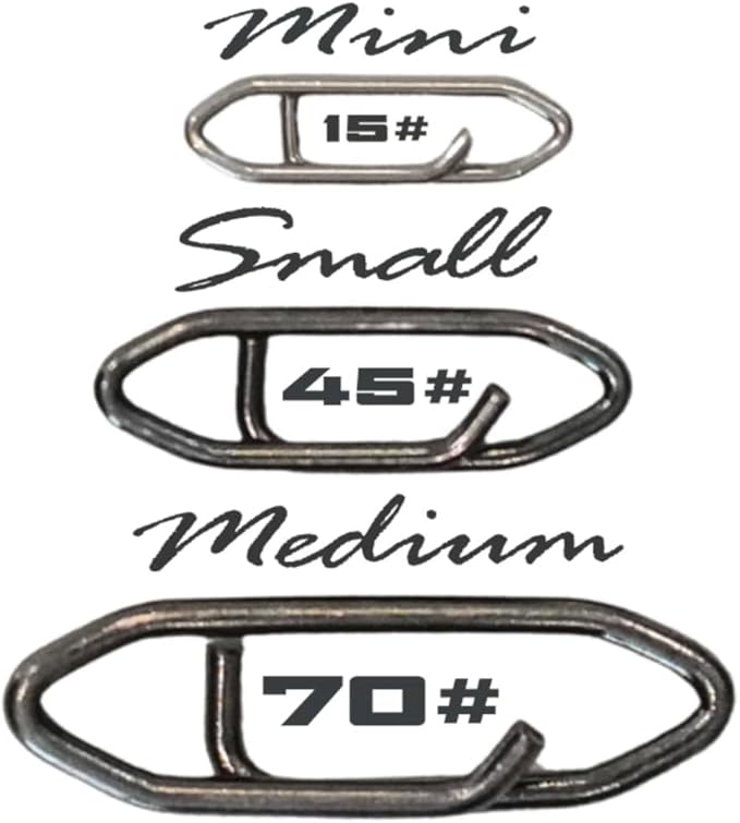Top Water Co. Species Target Fishing Bundles – Premium Stainless Steel Speed Clips Assortment - (25 Pack)