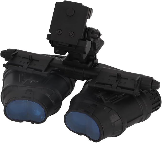 Tactical Night Vision Goggles Model GPNVG18 with Adjustable Helmet NVG Bracket Mount for Cosplay and Display, No Function (Black)