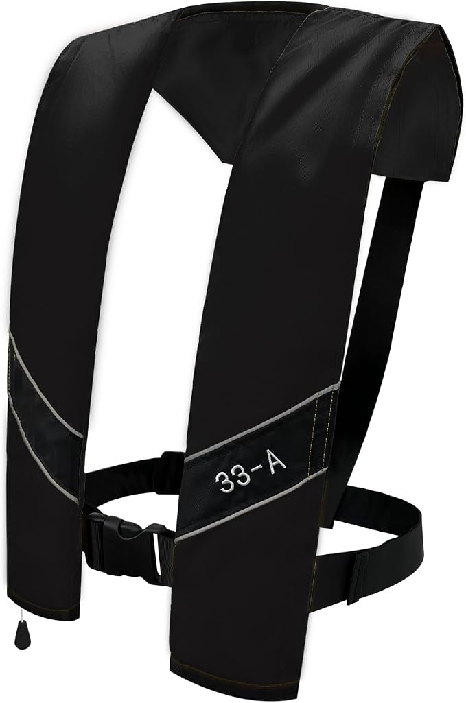 Automatic Inflatable Life Jacket|Life Vest for Adults|PFD Low Profile|Supports up to 330 lbs