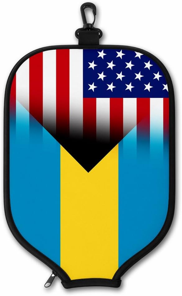 ExpressItBest Pickleball Paddle Cover, Neoprene Paddle Protector with Zipper and Snap Hook, Fits Most Standard Pickleball Paddles