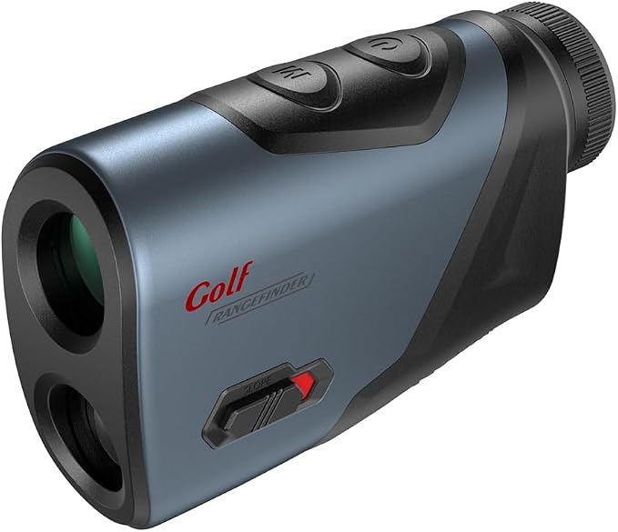 Golf Rangefinder with Slope and Pin Flagpole Lock Vibration, 1200 Yards Range Finder, External Slope Switch, Golf Tournament Legal, Rechargeable Battery, Magnetic Stripe, 6X Magnification-Blue