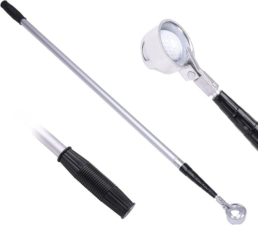HOW TRUE Golf Ball Retriever, 15ft 18ft Aluminum Alloy Golf Ball Retriever for Water Telescopic Golf Ball Picker Upper, Golf Accessories for Men