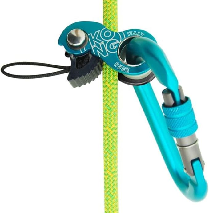 Duck Ultra-Compact Emergency Rope Clamp, Lightweight Aluminum Alloy Ascender & Rope Clamp for 8-13mm Ropes, Self-Rescue, Lanyards & Recovery, Made in Italy