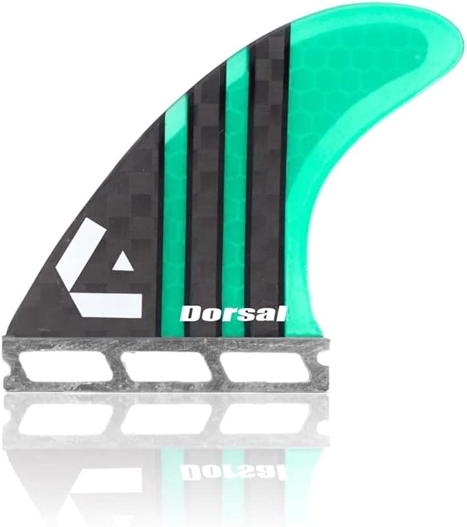 DORSAL Surfboard Fins Thruster 3 Set FCS Compatible with Carbon Honeycomb Hexcore