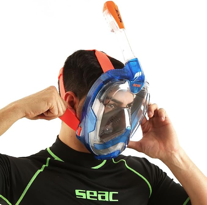 SEAC Magica Full Face Snorkeling Mask Comfortable for Smaller Faces