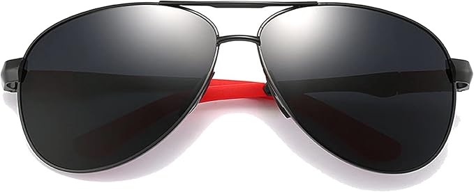 COTIA Men's Pilot Full Reading Sunglasses Square Aluminum Magnesium Frame Outdoor Sports Presbyopic Sun Glasses