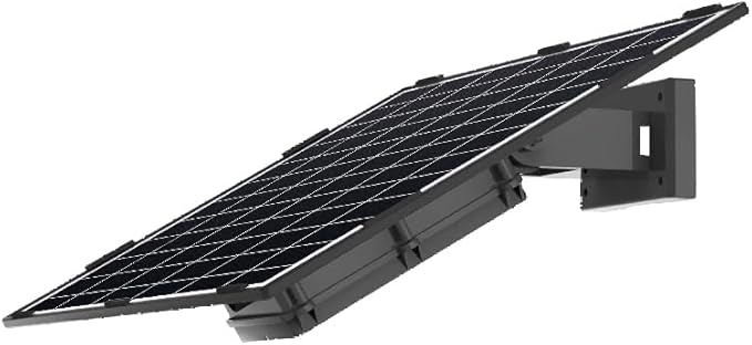 SECUPOE 20Watt Solar Panel with 26000mAh Battery – 12VDC Output, Fast Charging, IP65 Waterproof, Ideal for Security Cameras, Outdoor Lights & More