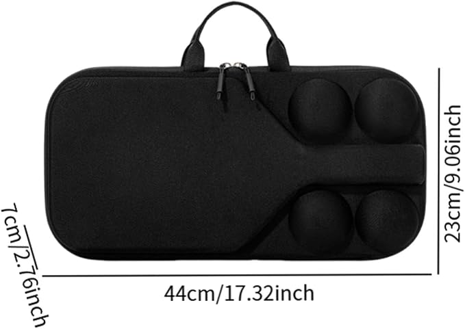 Hard Case Pickleball Racket Storage Bag with Handle for Outdoor Activities