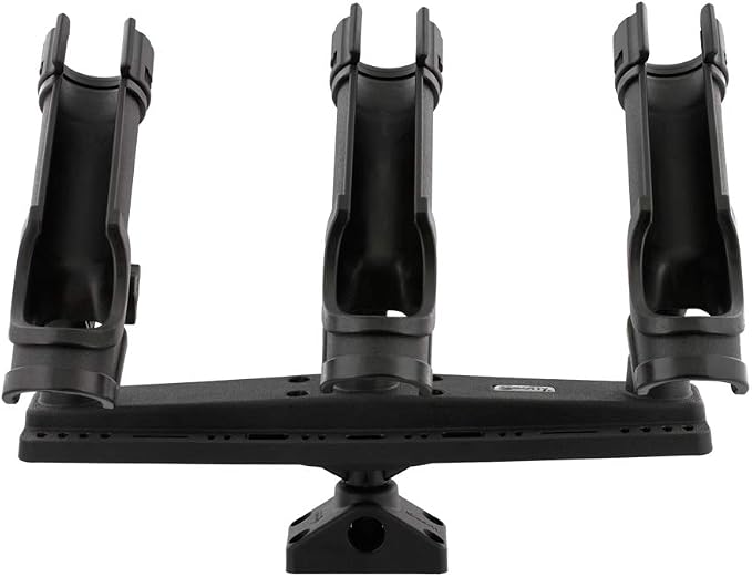 Scotty #256 Triple Rod Holder, black, one size
